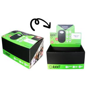 Corrugated Cardboard Counter Display Box For Retail Merchandise