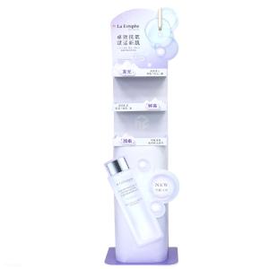 Custom PVC Freestanding Display Rack for Skincare & Cosmetic Products