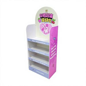 Custom PVC Freestanding Multi-Tier Display Rack with Arched Header for Snack & Candy