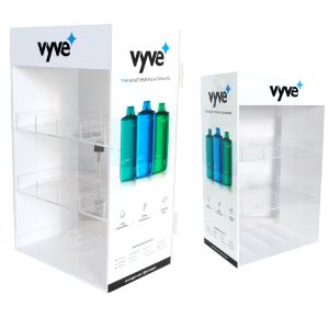 Lockable acrylic display case for e-cigarettes